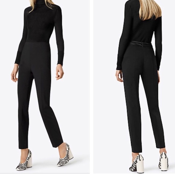 Tory Burch Navy Skylar Tuxedo Pants Size 2 - Picture 9 of 9